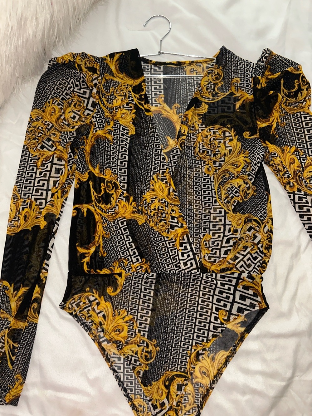 Baroque Mesh Bodysuit